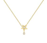 Ania Haie Gold Sparkling Star Drop Necklace | Acotis - Gold Plated