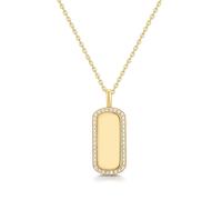 Ania Haie Gold Sparkling Tag Necklace | Acotis - Gold Plated