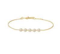 Ania Haie Gold Multi Beaded Chain Bracelet - Sterling Silver / 14ct Gold Plated / Cubic Zirconia