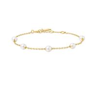 Ania Haie Gold Tone Pearl Station Bracelet
