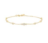 Ania Haie Gold Sparkling CZ Station Bracelet - Sterling Silver / 14ct Gold Plated / Cubic Zirconia