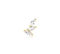 Ania Haie Gold Triple Marquise Barbell Single Earring - Gold Plated