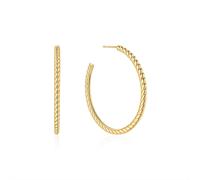 Ania Haie Gold Twisted Oversized Hoop Earrings | Acotis Jewellery - Gold Plated