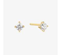 Ania Haie Heart Hunter 14ct Gold Plated Cubic Zirconia Stud Earrings E057-01G