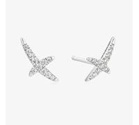 Ania Haie Heart Hunter Sterling Silver Cubic Zirconia Kiss Stud Earrings E057-02H