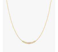 Ania Haie Luna Gaze 14ct Gold Plated Graduated Bezel-Set Chain N075-08G