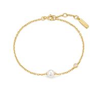 Ania Haie Luna Gaze Gold Simulated Pearl & Bezel Set Sparkle Bracelet