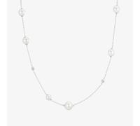 Ania Haie Luna Gaze Silver Asymmetric Shell Pearl Chain N075-05H