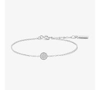 Ania Haie Luna Gaze Silver Cubic Zirconia Disc Bracelet B075-02H