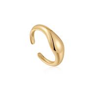 Ania Haie Making Waves Ring Goldplated Silver R044-02G - Woman - 925 Sterling Silver Gold Adjustable