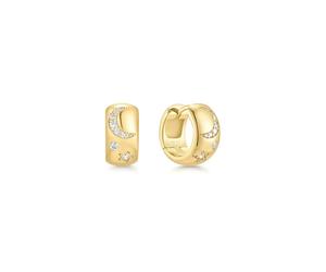 Ania Haie Melodic Poet Earrings Goldplated Silver E066-09G - Woman - 925 Sterling Silver Gold 10 mm