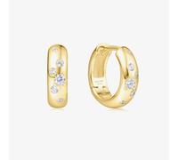 Ania Haie Miss Dainty 14ct Gold Plated Chunky Sparkling Huggie Hoop Earrings E065-04G