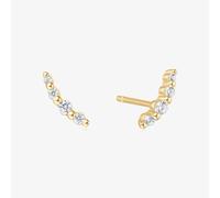 Ania Haie Miss Dainty 14ct Gold Plated Cubic Zirconia Beaded Stud Earrings E065-01G
