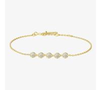 Ania Haie Miss Dainty 14ct Gold Plated Pave Multi Bead Bracelet B065-04G