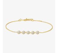 Ania Haie Miss Dainty 14ct Gold Plated Pave Multi Bead Bracelet B065-04G