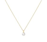 ANIA HAIE Miss Dainty Shell Pearl Drop Pendant 925 Sterling Silver 14K Gold Plated Shell Pearl Pendant Necklace 45cm + 5cm Extension
