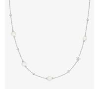 Ania Haie Miss Dainty Sterling Silver Pearl & Cubic Zirconia Star Necklace N065-09H