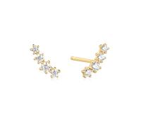 ANIA HAIE MISS TWINKLE 925 Sterling Silver Stud Earrings Set with 8 Cubic Zirconia Size 10.3mm x 3.3mm Gift Boxed, 10,3 x 3,3 mm, Sterling Silver, Cubic Zirconia