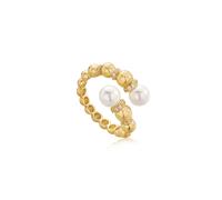 Ania Haie Modern Muse Ring Goldplated Silver R054-05G - Woman - 925 Sterling Silver Gold