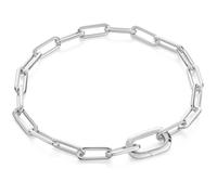 ANIA HAIE POP CHARMS Collection Women's Bracelet in 925 Silver Rhodium Finish Total Length 18.5 cm Ref B060-02H Sterling Silver