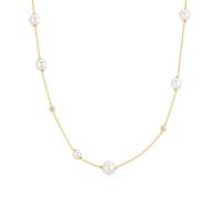 Ania Haie Ripple Joy Gold Asymmetric Simulated Pearl Station Necklace