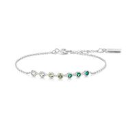 Ania Haie Ripple Joy Silver Green Station Bracelet