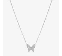 Ania Haie Ripple Joy Silver Pave Butterfly Necklace N073-07H