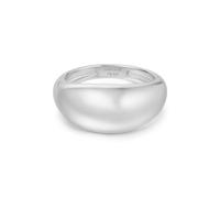 Ania Haie Silver Bold Dome Ring R062-01H - Timeless Design | Acotis - Size 54 - Sterling Silver / Rhodium Plated