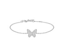 Ania Haie Silver Butterfly Pavé Bracelet B064-02H - Refined Craftsmanship - Sterling Silver / Rhodium Plated / Cubic Zirconia