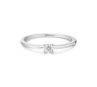Ania Haie Silver Classic Slim Stacking Ring R064-01H - Bold Statement | - Size 58 - Sterling Silver / Rhodium Plated