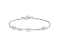 Ania Haie Silver Cross Station Bracelet B061-03H - Contemporary - Rhodium Plated / Sterling Silver / Zirconia