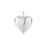 Ania Haie Silver Dome Heart Charm NC060-08H - Rhodium Plated / Sterling Silver