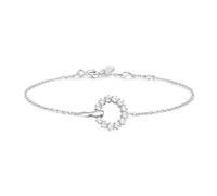Ania Haie Silver Interlinked Circles Pavé Bracelet B056-01H - - Rhodium Plated / Sterling Silver / Zirconia