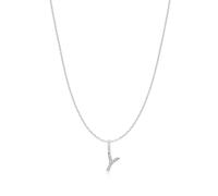 Ania Haie Silver Letter Y Initial Necklace | Acotis Jewellery - Sterling Silver,Rhodium Plated