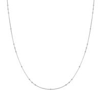 Ania Haie Silver Mini Bead Station Necklace | Acotis - Sterling Silver / Rhodium Plated