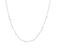 Ania Haie Silver Mini Disc Drop Stacking Necklace N063-02H - Contemporary - Sterling Silver / Rhodium Plated