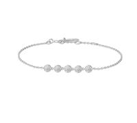 Ania Haie Silver Pavé Multi Beaded Chain Bracelet B065-04H - Bold - Sterling Silver / Rhodium Plated / Cubic Zirconia