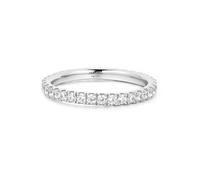 Ania Haie Silver Pavé Ring R057-01H - Size 54 - Rhodium Plated / Sterling Silver / Zirconia