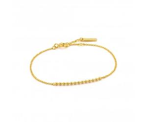 Ania Haie Silver Shiny Gold Plated Multiple Balls Bracelet B002-01G | Acotis