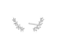 Ania Haie Silver Sparkle Climber Studs E056-02H - Polished - Rhodium Plated / Sterling Silver / Zirconia