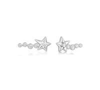 Ania Haie Silver Sparkling Meteor Climbers | Acotis - Sterling Silver / Rhodium Plated