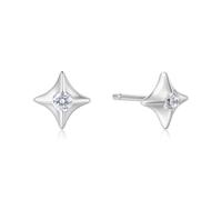 Ania Haie Silver Sparkling Star Stud Earrings E064-02H - Distinctive - Sterling Silver / Rhodium Plated / Cubic Zirconia