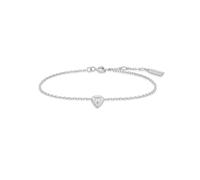 Ania Haie Silver Sparkling Tiny Shield Bracelet | Acotis - Sterling Silver / Rhodium Plated