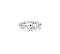 Ania Haie Silver Starburst Zig-Zag Beaded Ring | Acotis Jewellery - Size 52 - Sterling Silver,Rhodium Plated