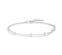 Ania Haie Silver Triangular Cubic Zirconia Station Bracelet - Rhodium Plated / Sterling Silver / Zirconia