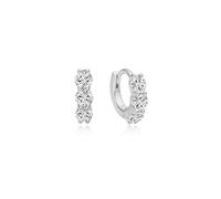 Ania Haie Silver Trio Sparkle Huggie Hoop Earrings | Acotis Jewellery - Sterling Silver,Rhodium Plated