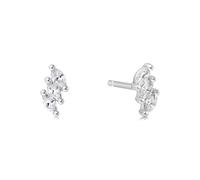 Ania Haie Silver Triple Marquise Stud Earrings E063-01H - Premium Finish | - Sterling Silver / Rhodium Plated / Cubic Zirconia