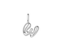 Ania Haie Silver W Letter Charm NC060-38H - Premium Finish | - Rhodium Plated / Sterling Silver