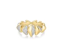 Ania Haie Sparkling Bold Puffy Spike Ring | Acotis - Size 56 - Sterling Silver / Rhodium Plated / Gold Plated