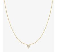 Ania Haie Starlit Drops 14ct Gold Plated Pave Heart Necklace N074-01G